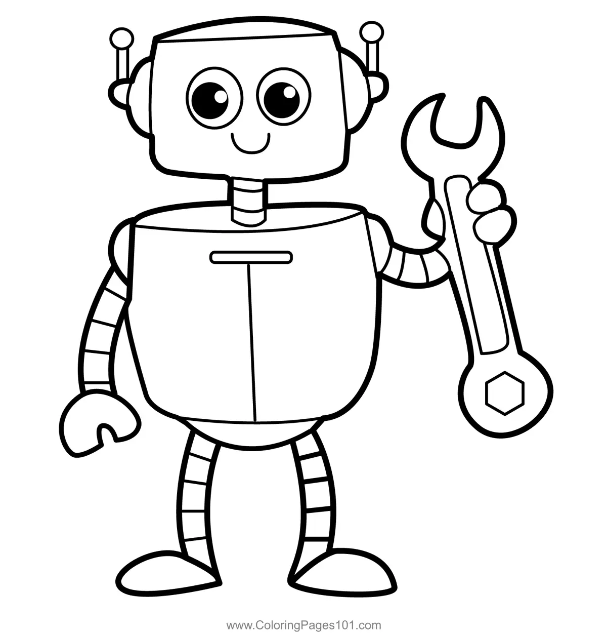 Robots Coloring Pages 12