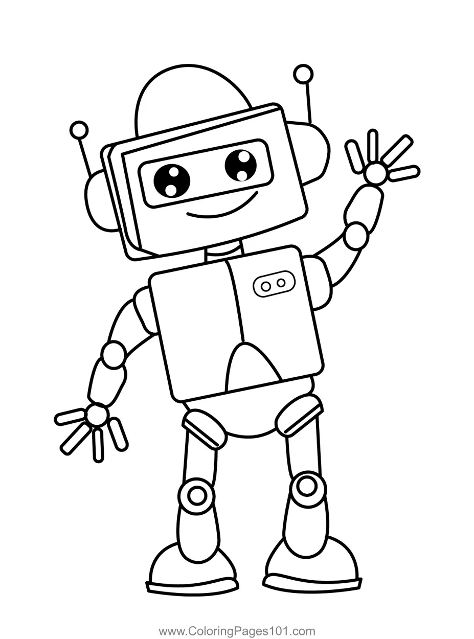 Robots Coloring Pages 5