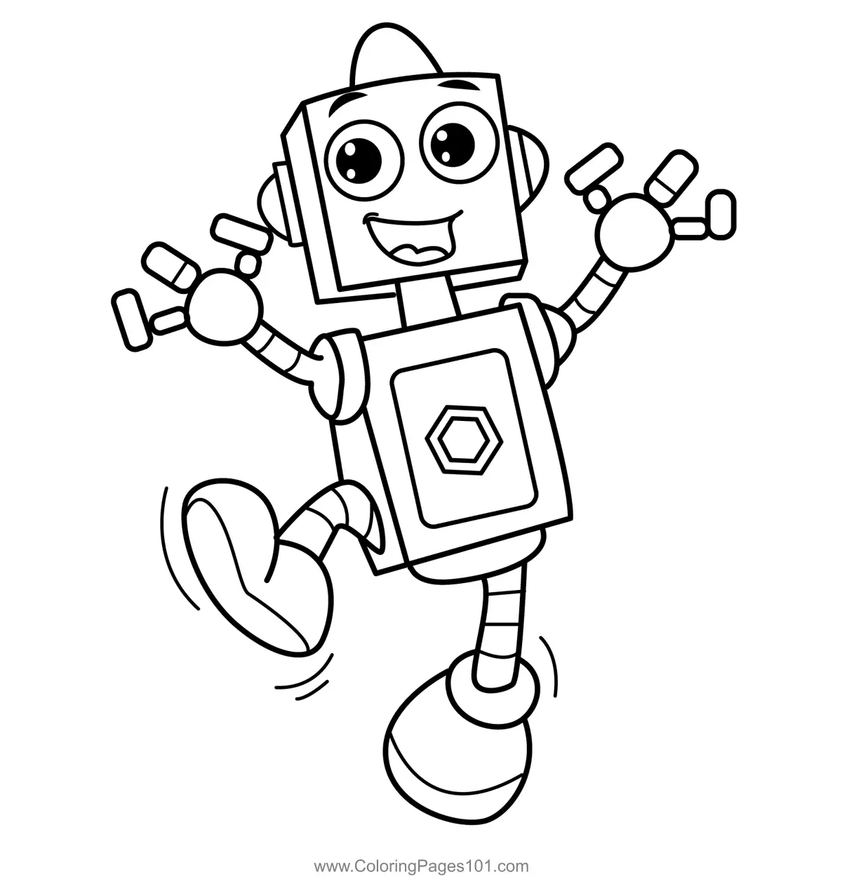 Robots Coloring Pages 8