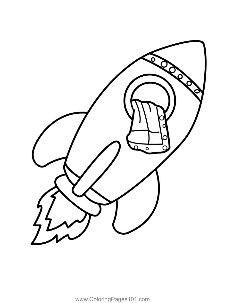 Rockets Coloring Pages 1