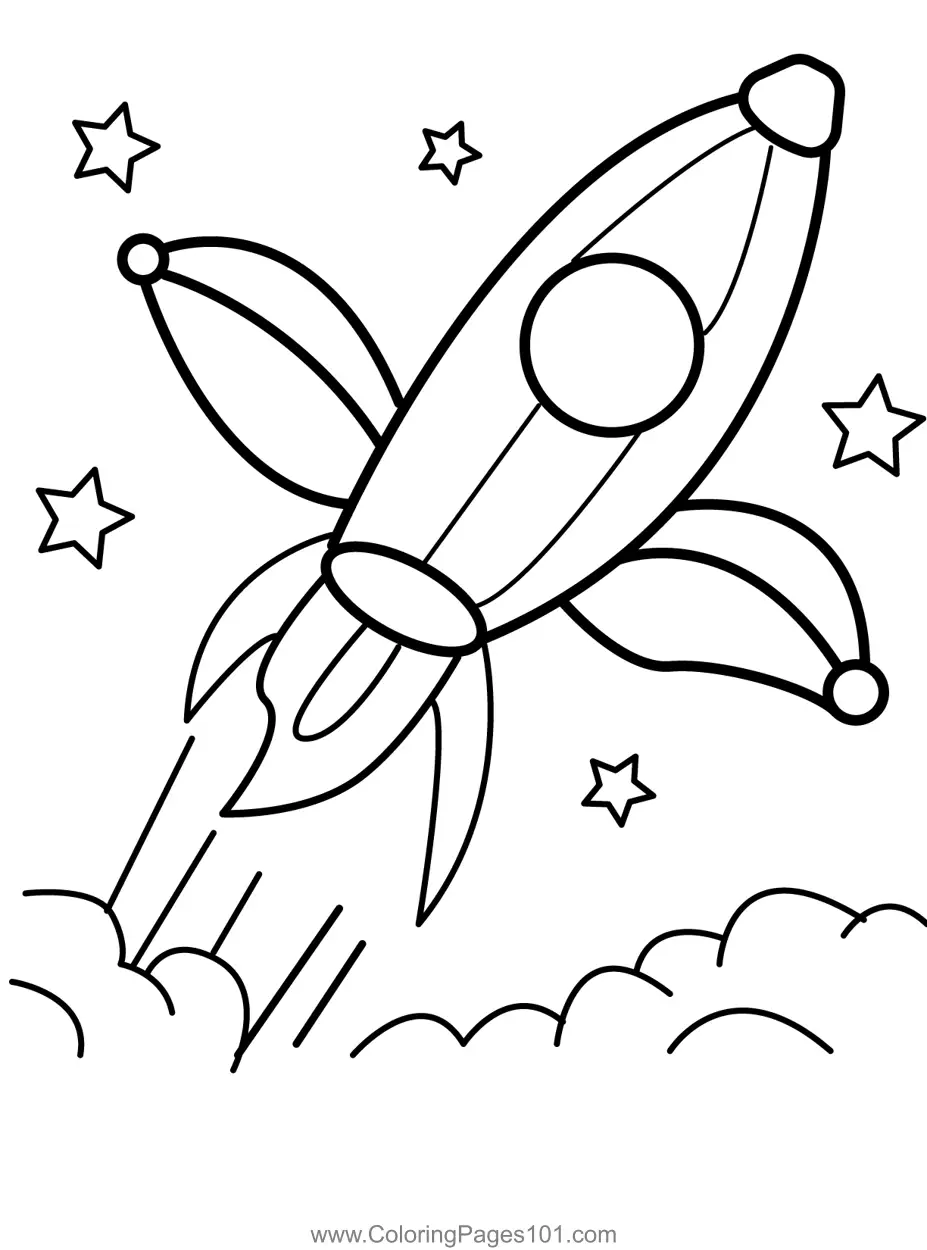 Rockets Coloring Pages 8