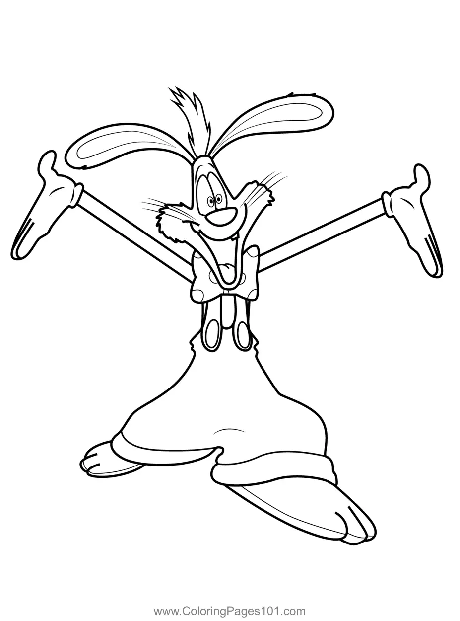 Roger Rabbit Coloring Pages 1