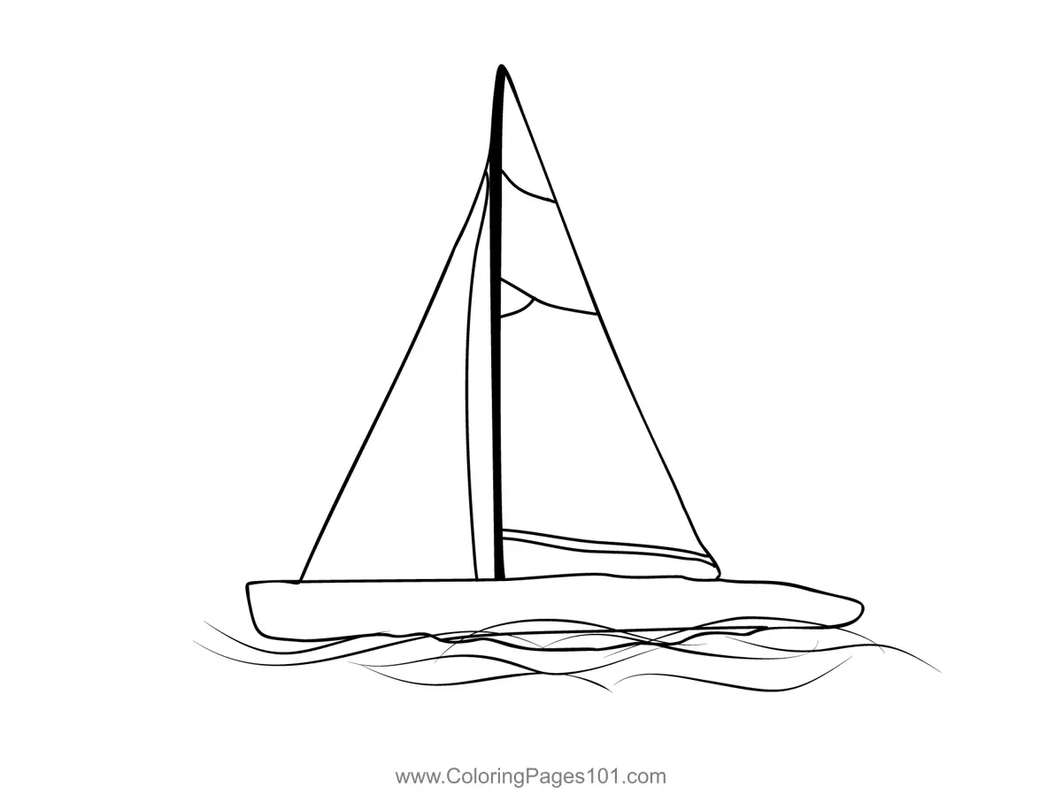 Sailing Coloring Pages 1