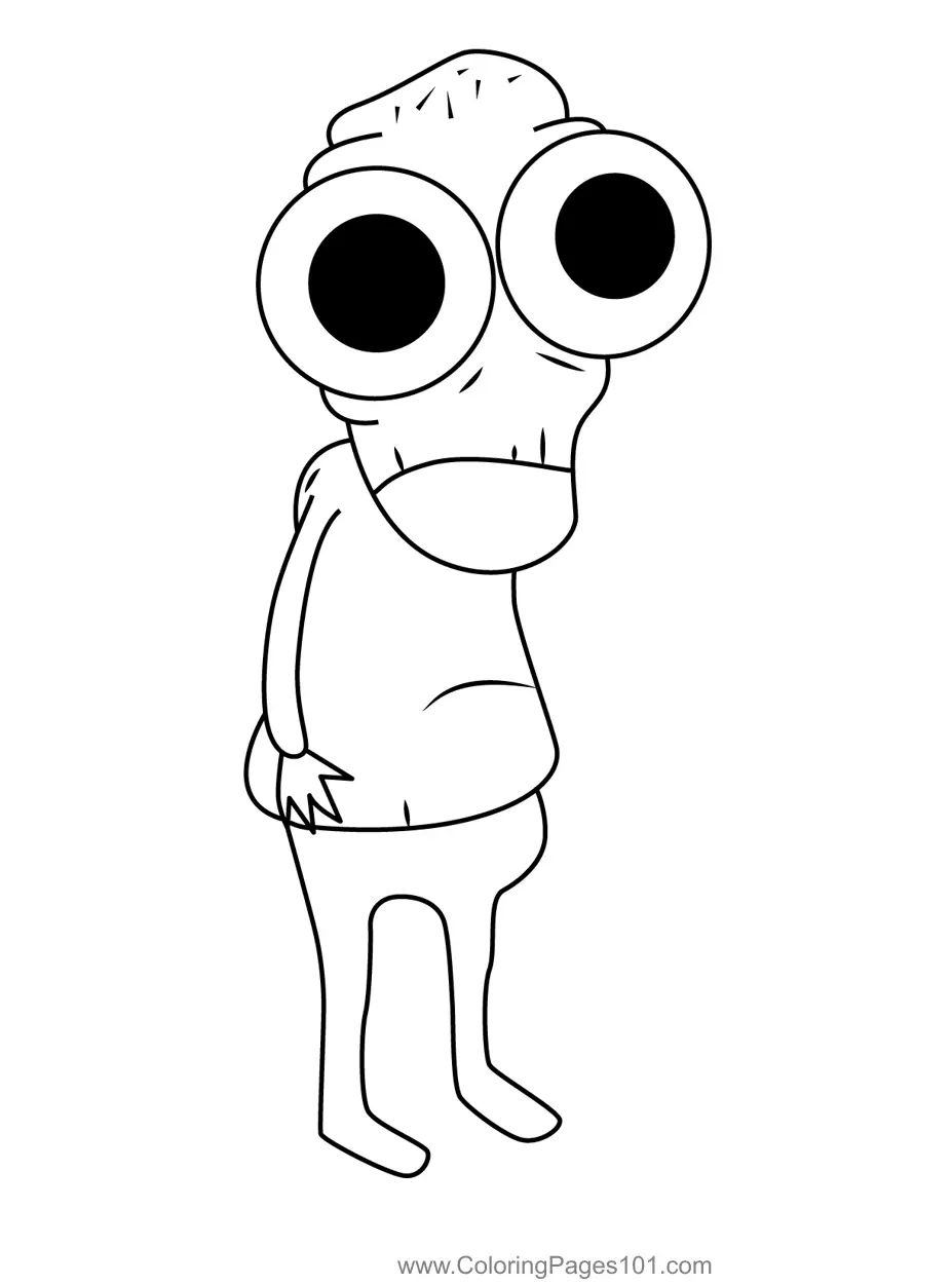 Salad Fingers Coloring Pages 1