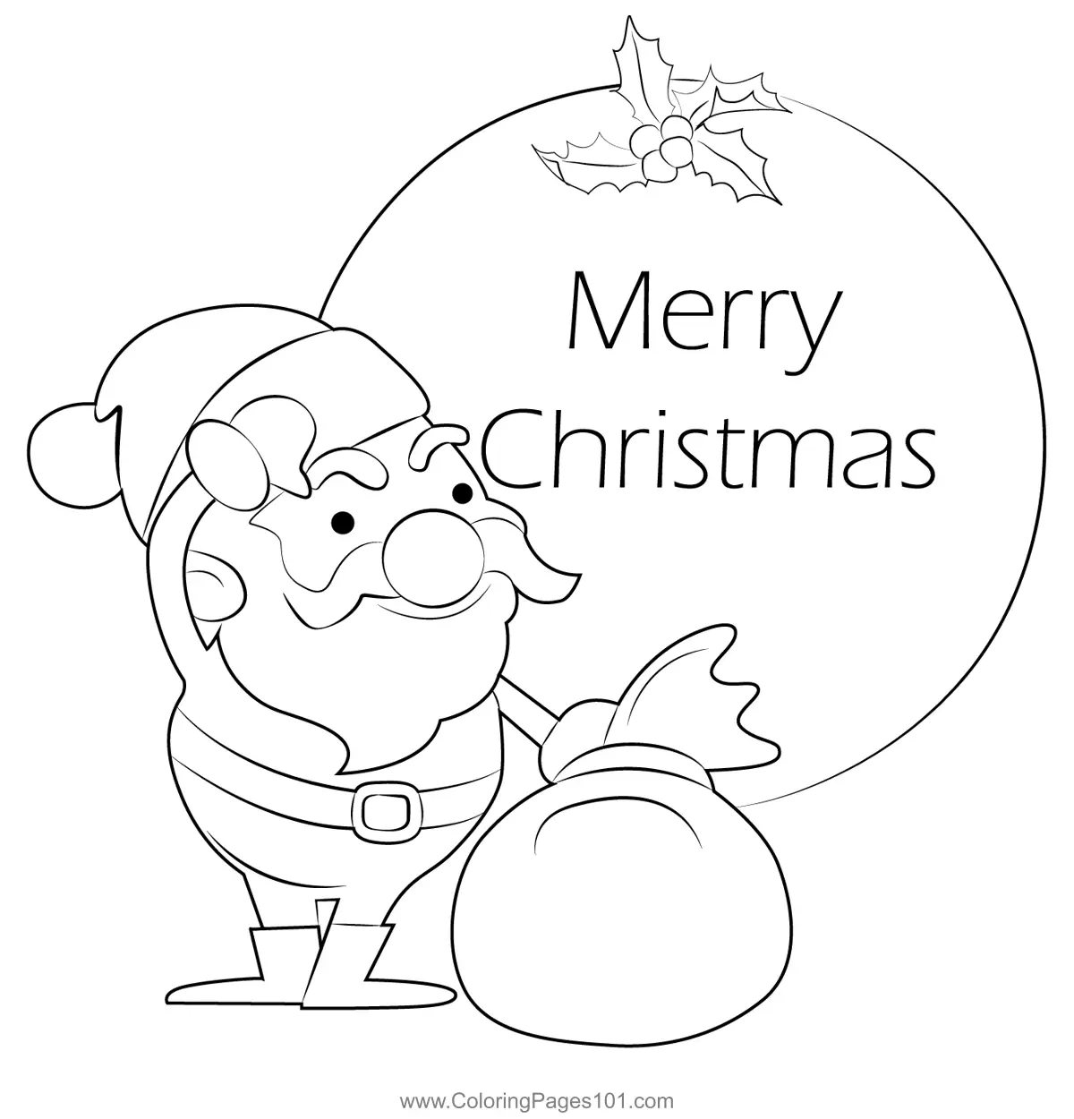 Santa Claus Coloring Pages 10