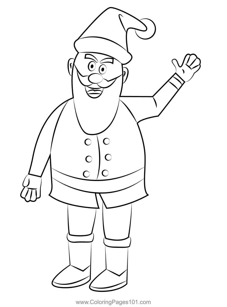 Santa Claus Coloring Pages 6
