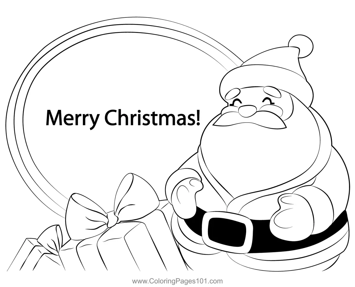 Santa Claus Coloring Pages 7