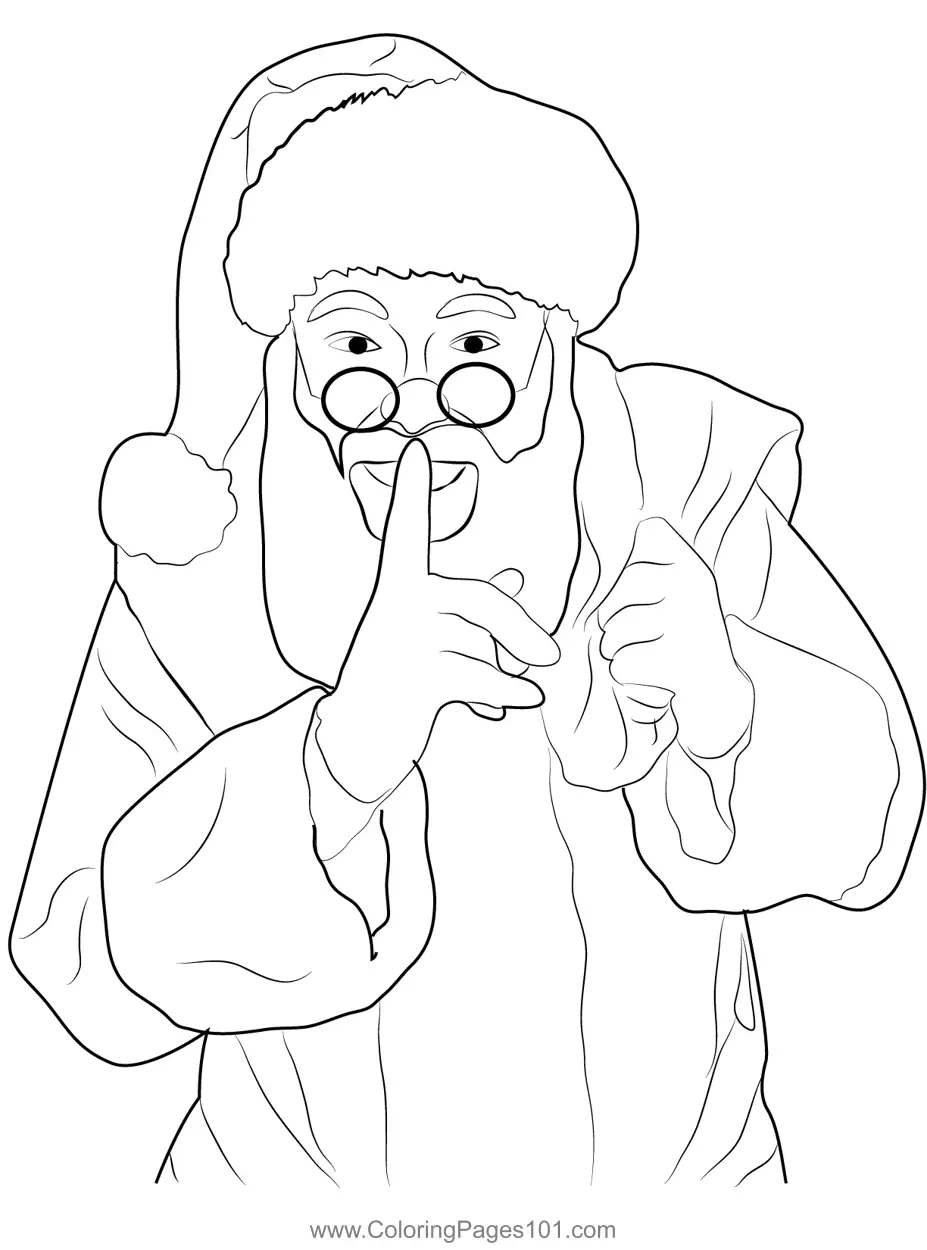 Santa Claus Coloring Pages 9