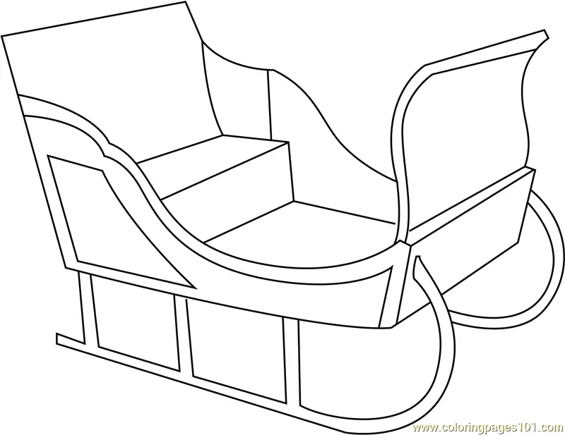 Santas Sleigh Coloring Pages 5