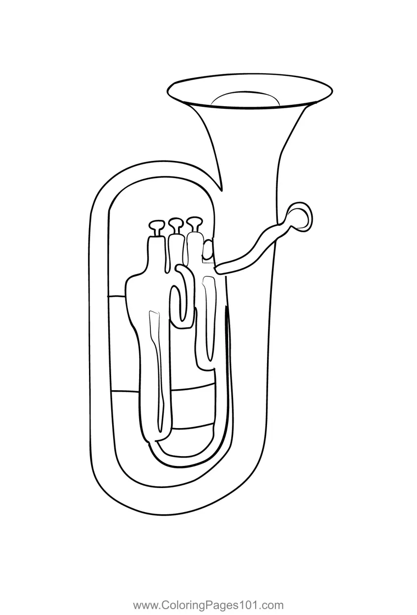 Saxophone Coloring Pages 9