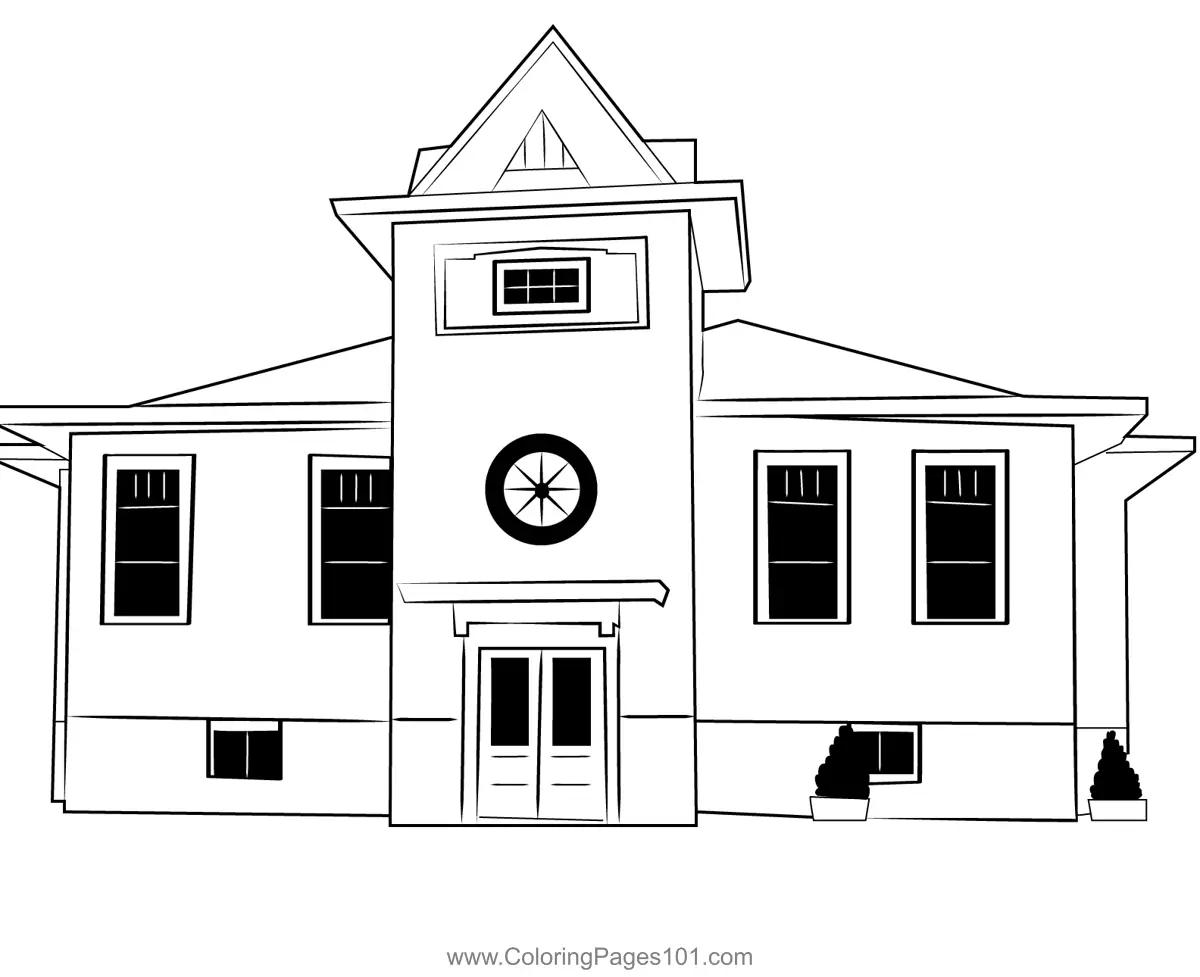 Schools Coloring Pages 4