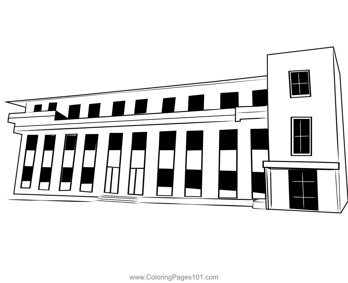 Schools Coloring Pages 6