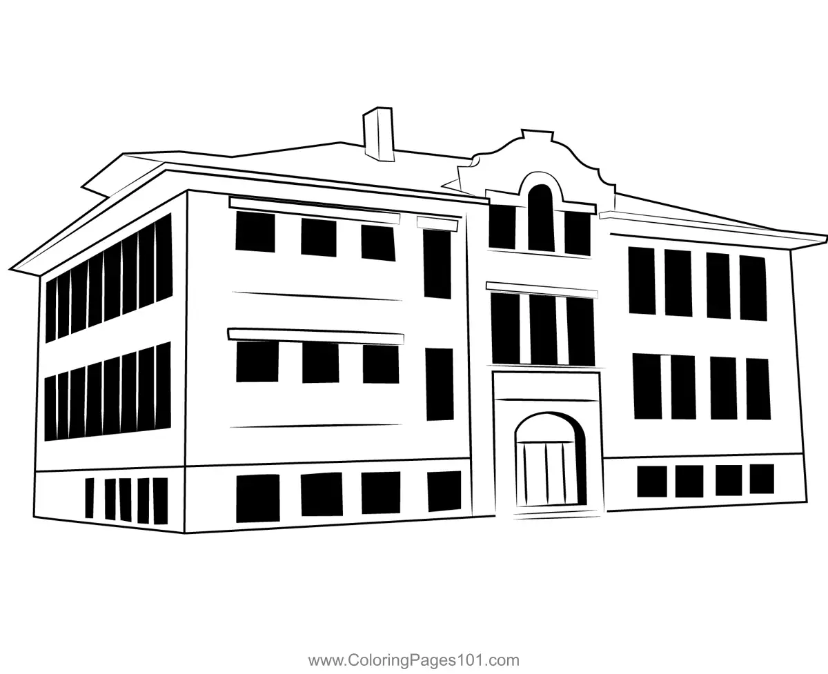 Schools Coloring Pages 8