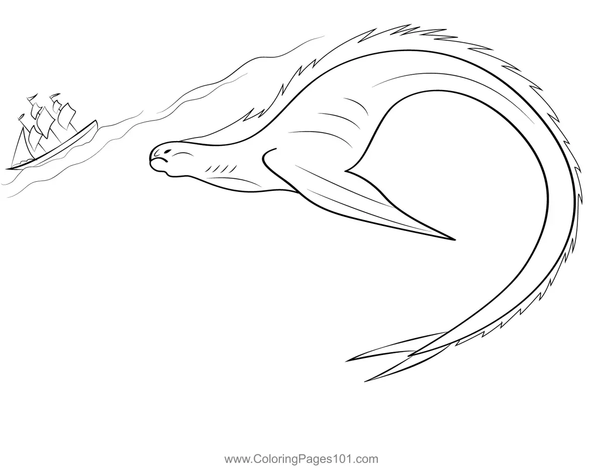 Sea Monsters Coloring Pages 4