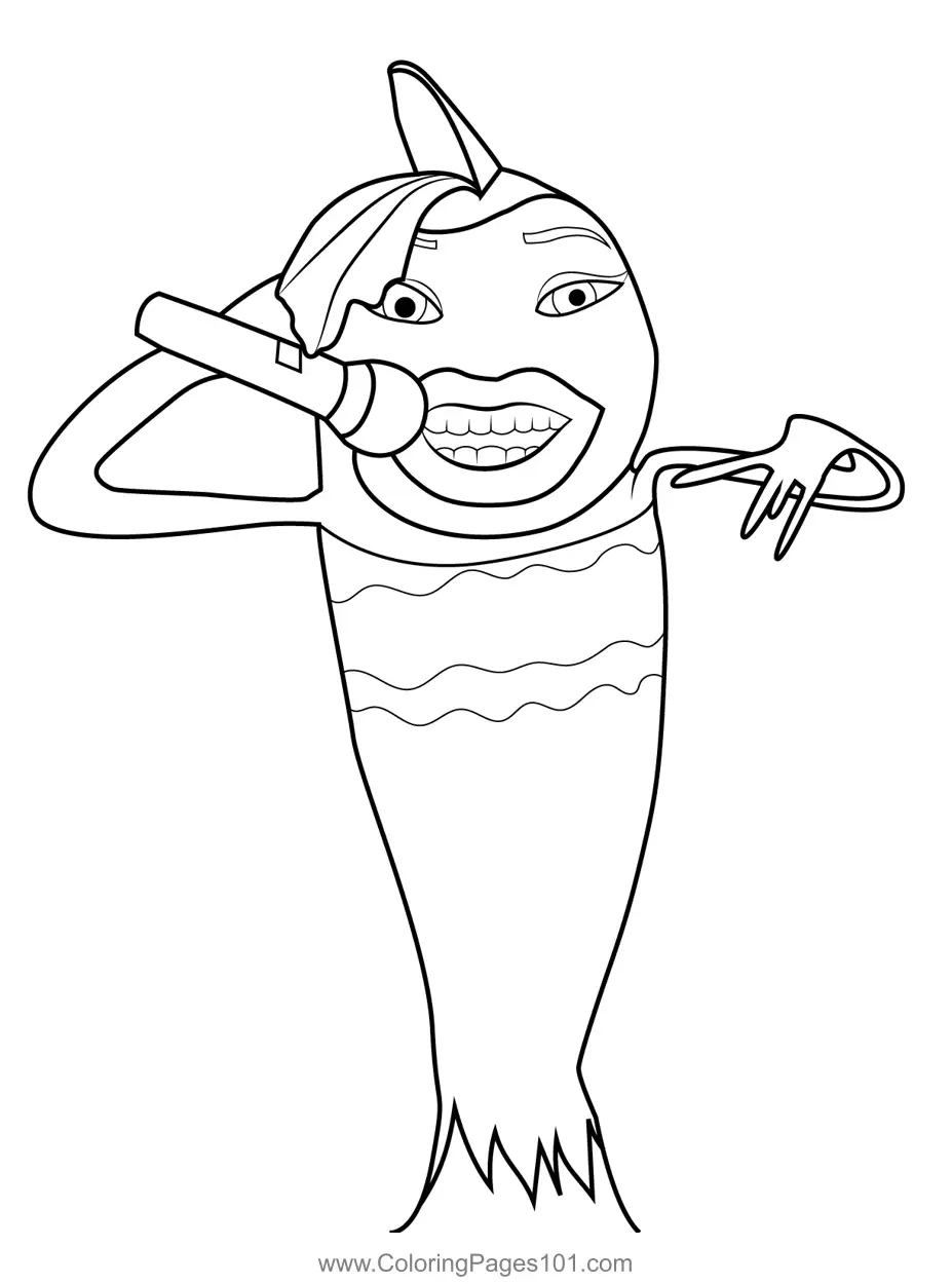 Shark Tale Coloring Pages 7
