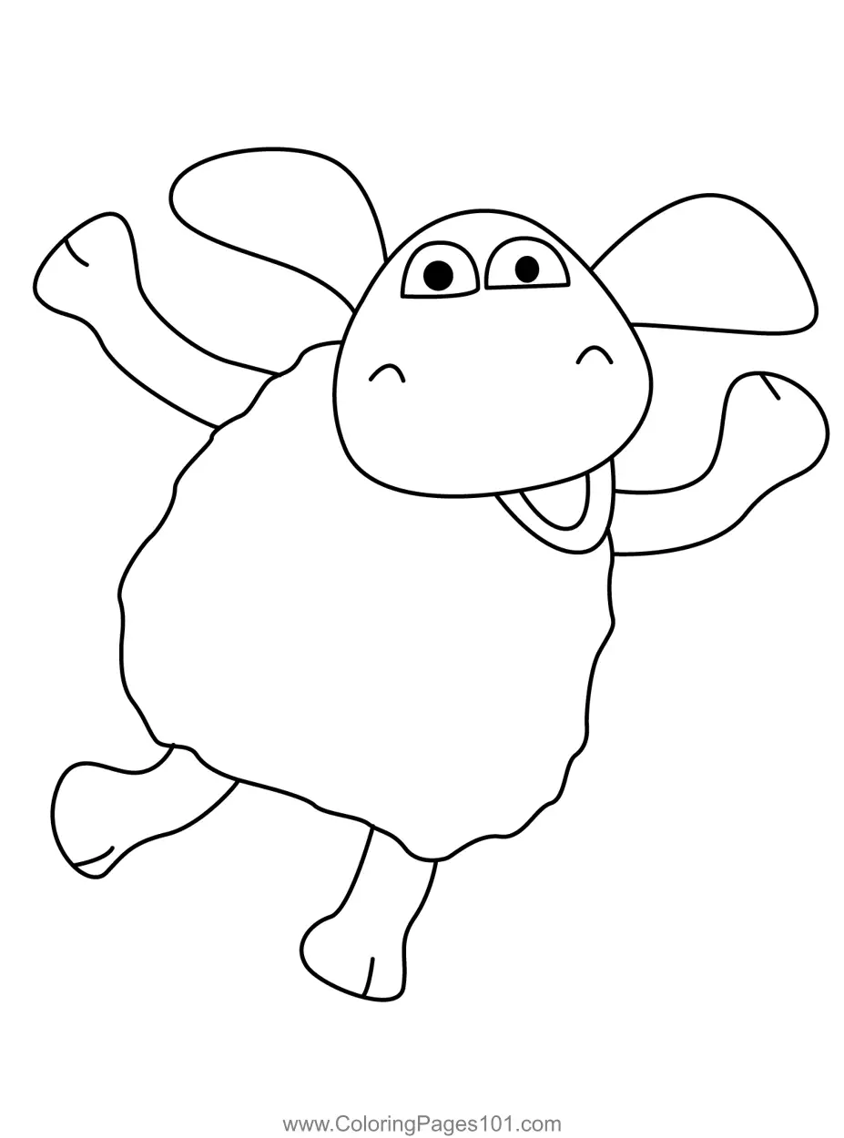 Shaun the Sheep Coloring Pages 1