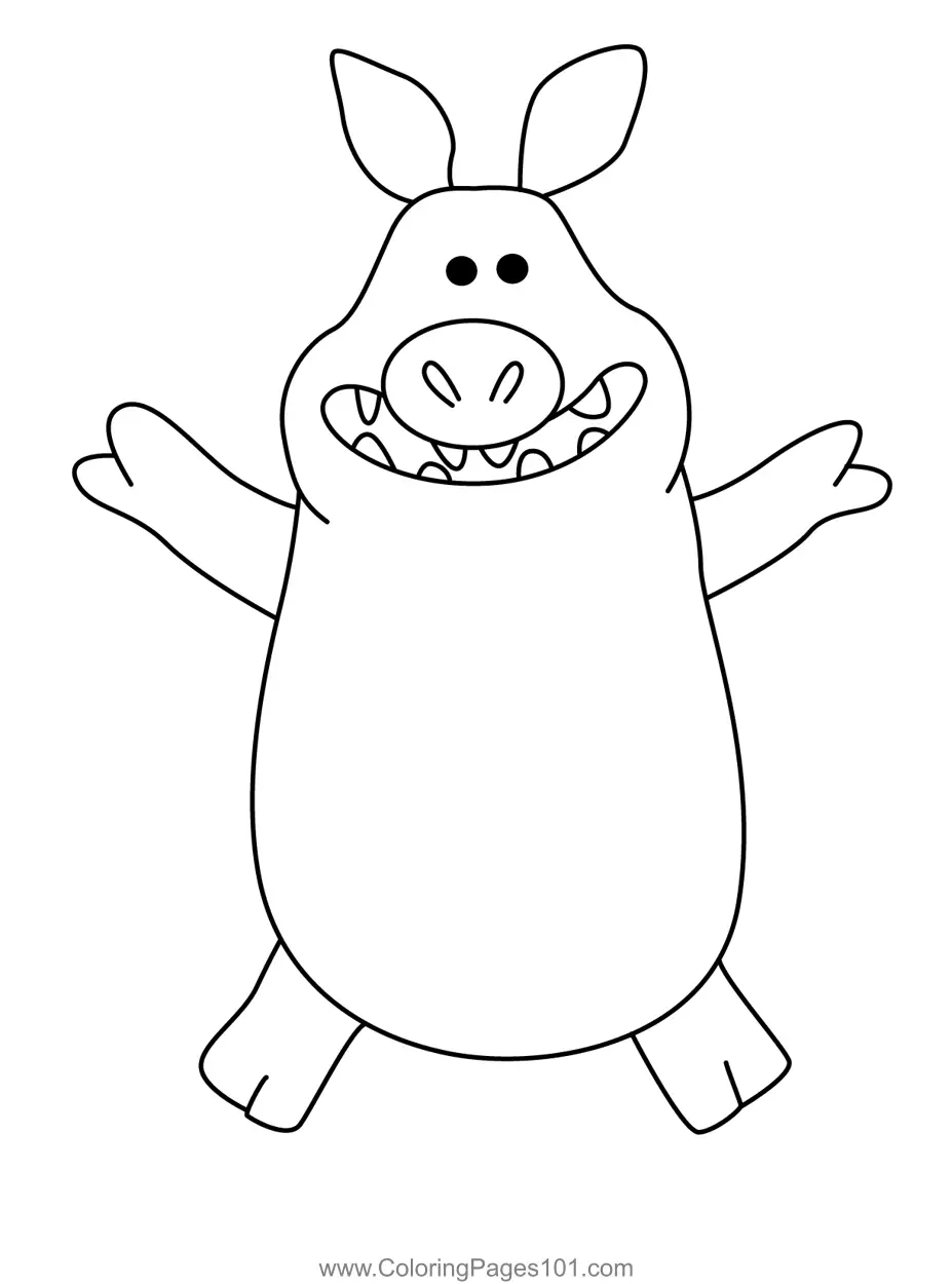 Shaun the Sheep Coloring Pages 3