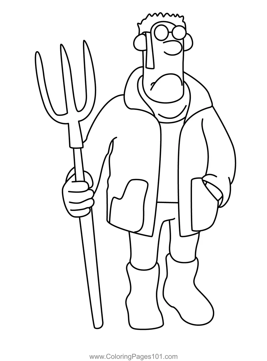 Shaun the Sheep Coloring Pages 6