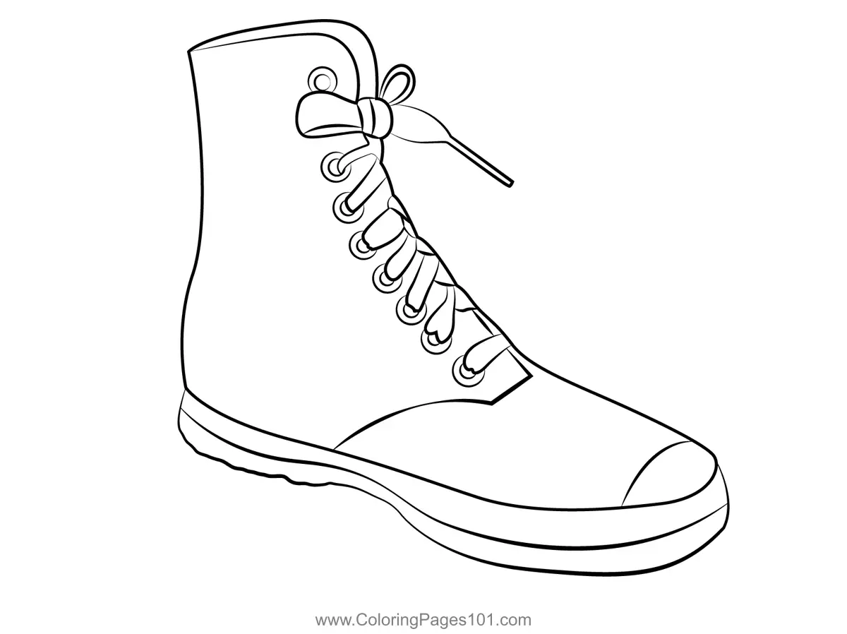 Shoes Coloring Pages 11