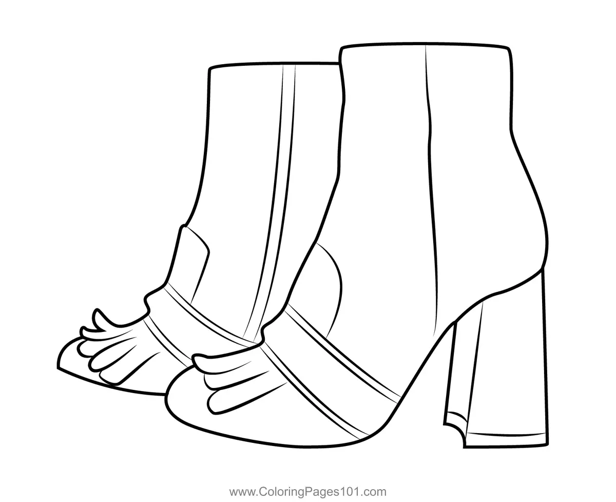 Shoes Coloring Pages 9