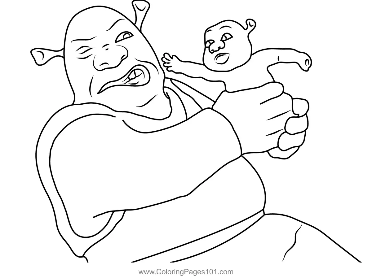 Shrek the Third Coloring Pages 2