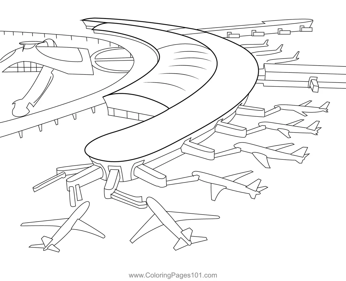 Singapore Coloring Pages 1