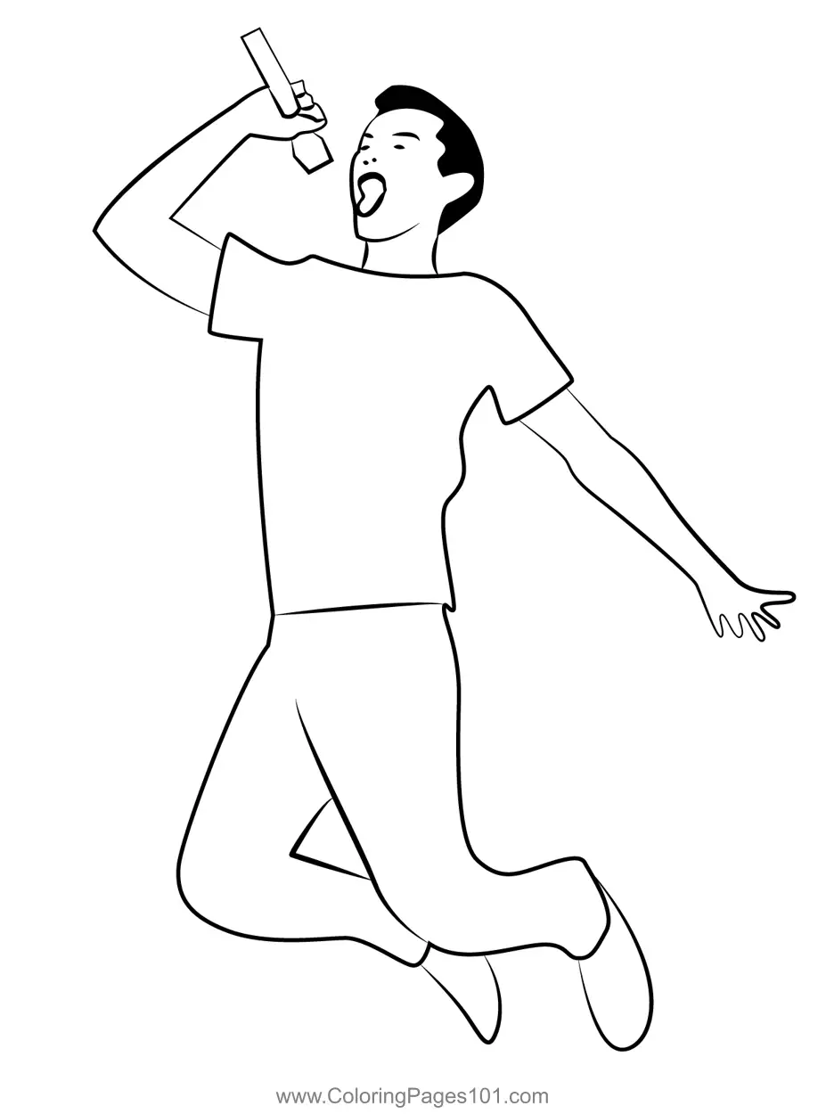 Singers Coloring Pages 1