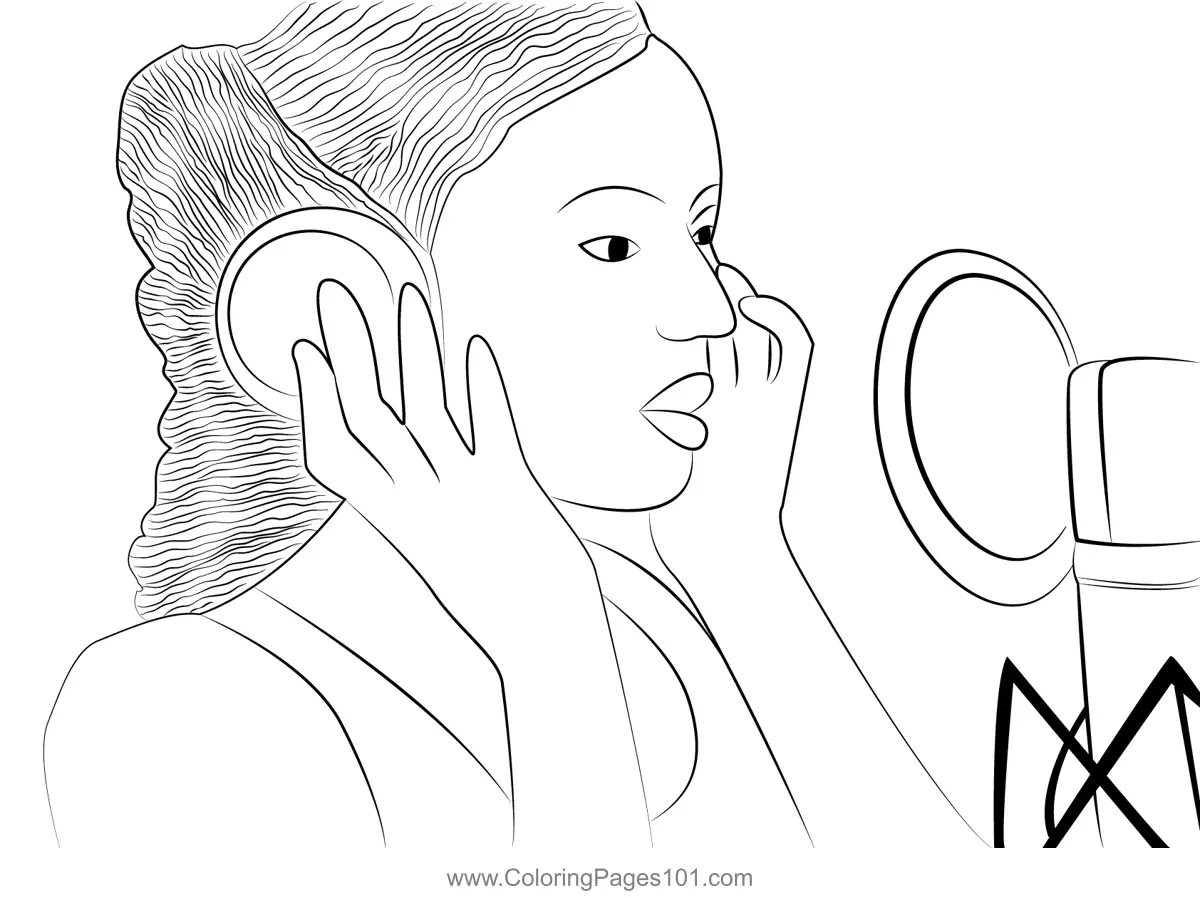 Singers Coloring Pages 2