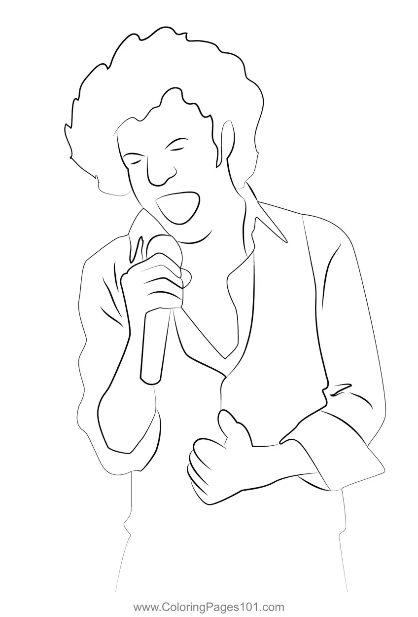 Singers Coloring Pages 5