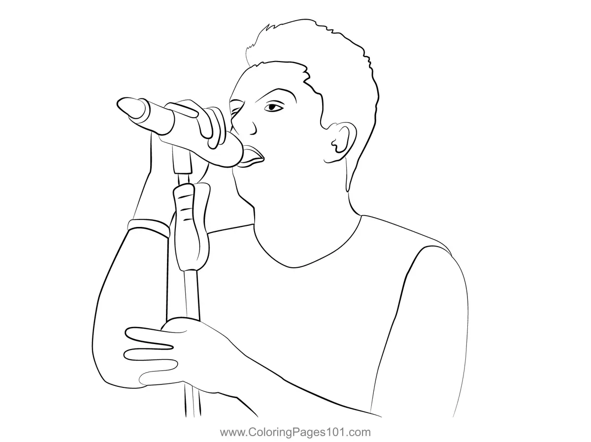 Singers Coloring Pages 7