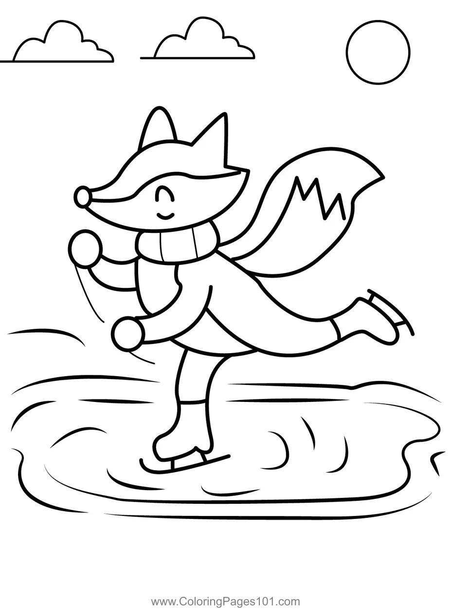 Skating Coloring Pages 2