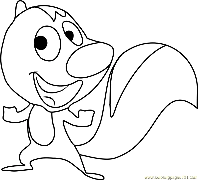 Skunk Fu Coloring Pages 3