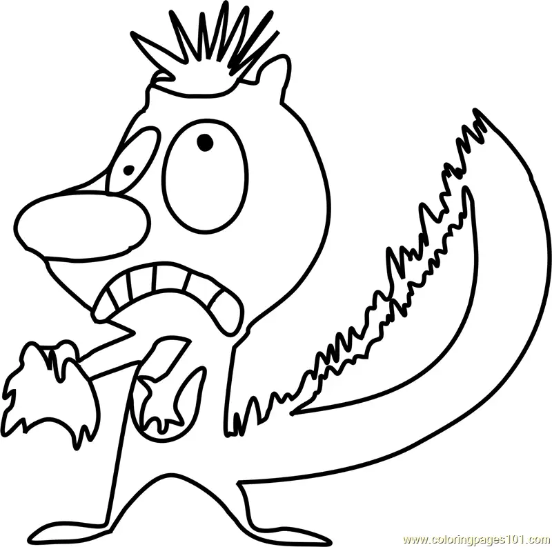Skunk Fu Coloring Pages 4