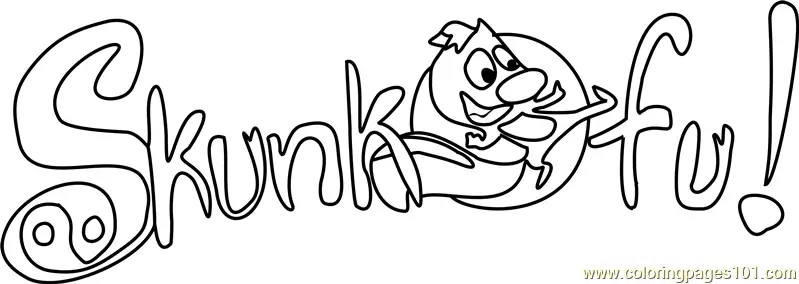Skunk Fu Coloring Pages 6
