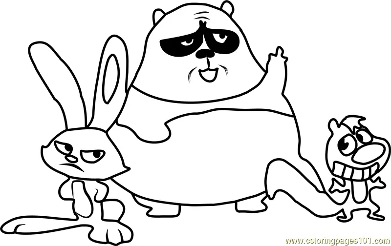 Skunk Fu Coloring Pages 7