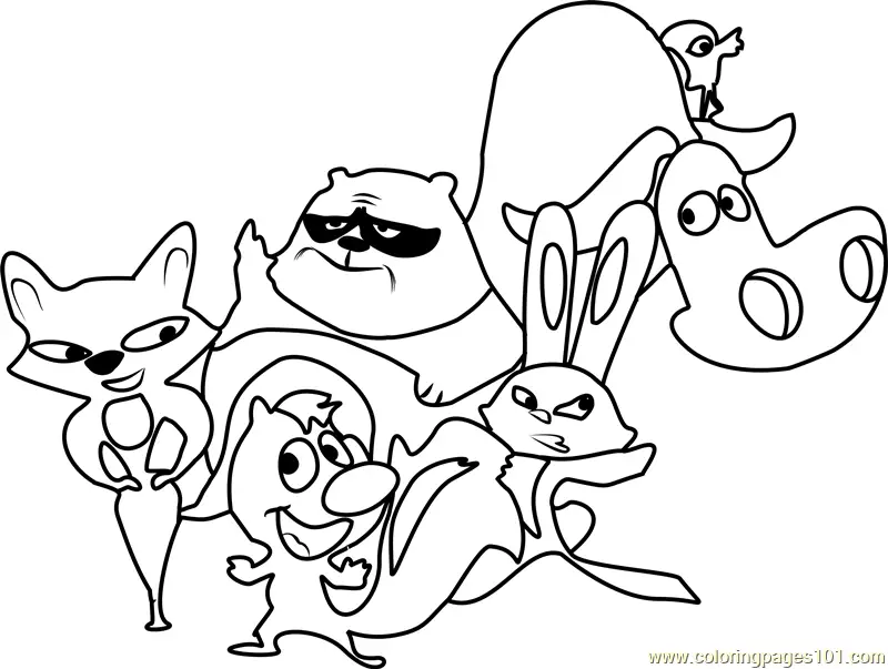 Skunk Fu Coloring Pages 8