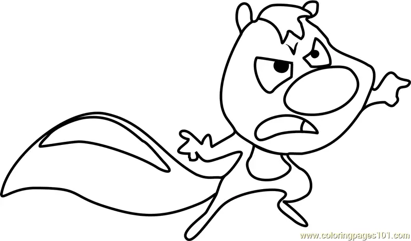 Skunk Fu Coloring Pages 9