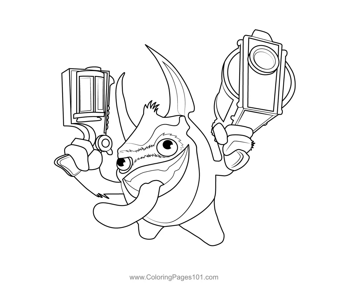 Skylanders Coloring Pages 9