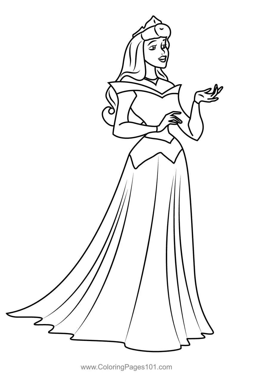 Sleeping Beauty Coloring Pages 1