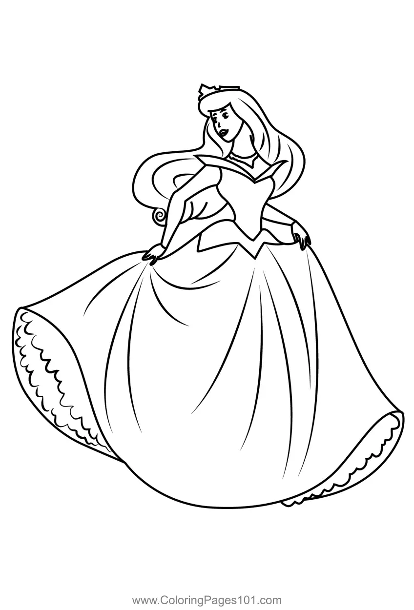 Sleeping Beauty Coloring Pages 2