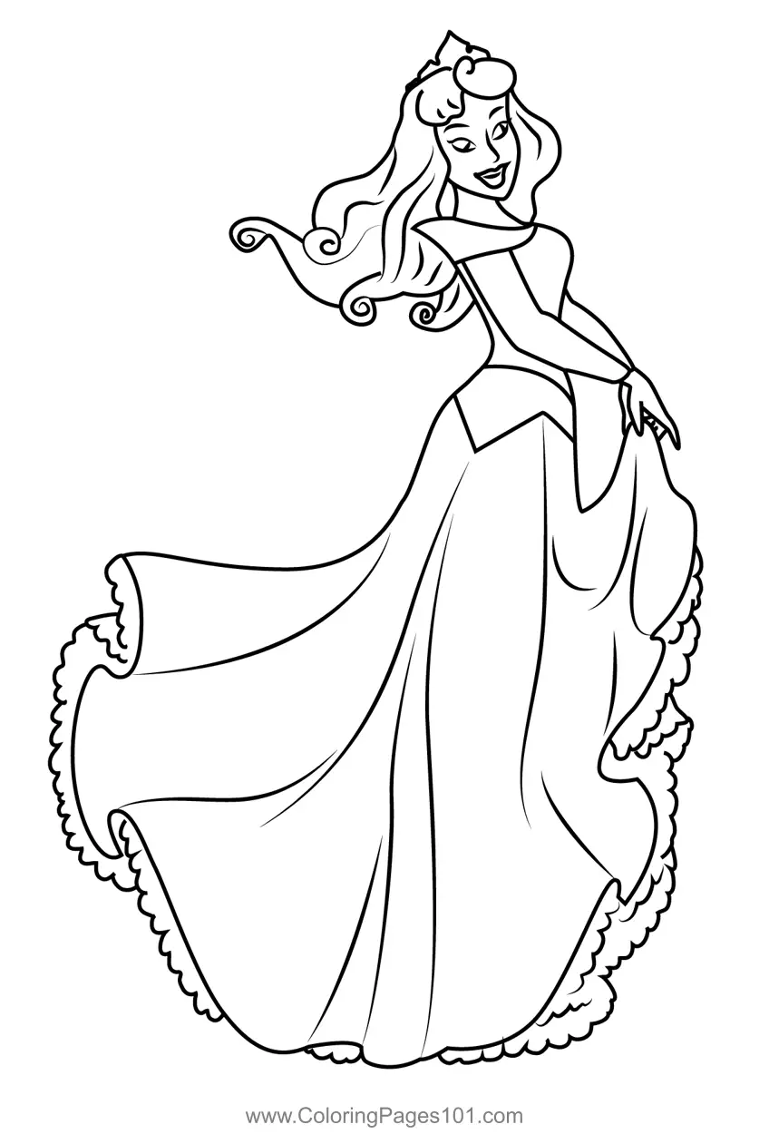 Sleeping Beauty Coloring Pages 3