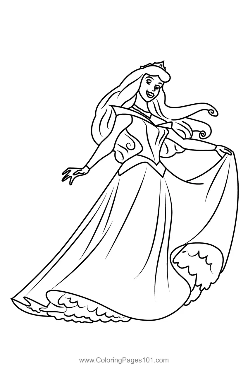 Sleeping Beauty Coloring Pages 4