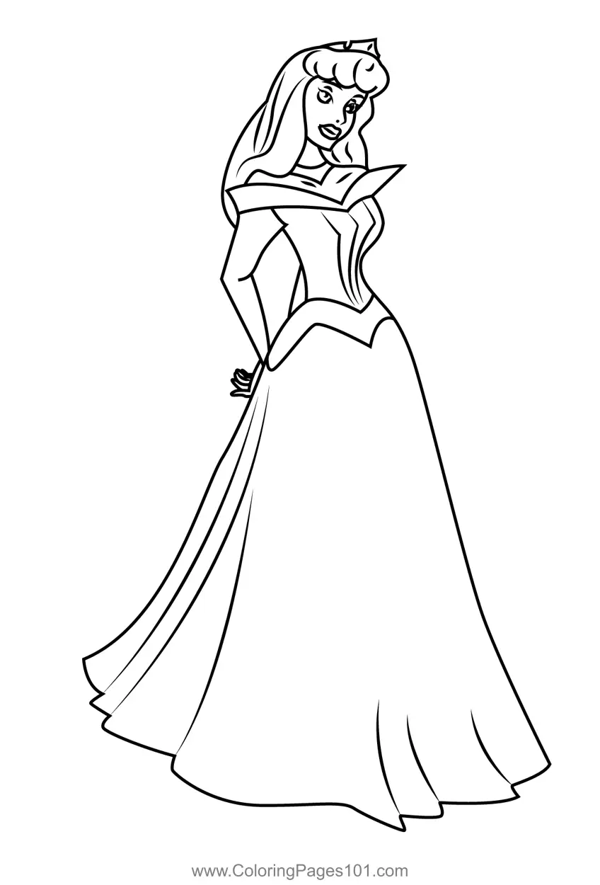 Sleeping Beauty Coloring Pages 6