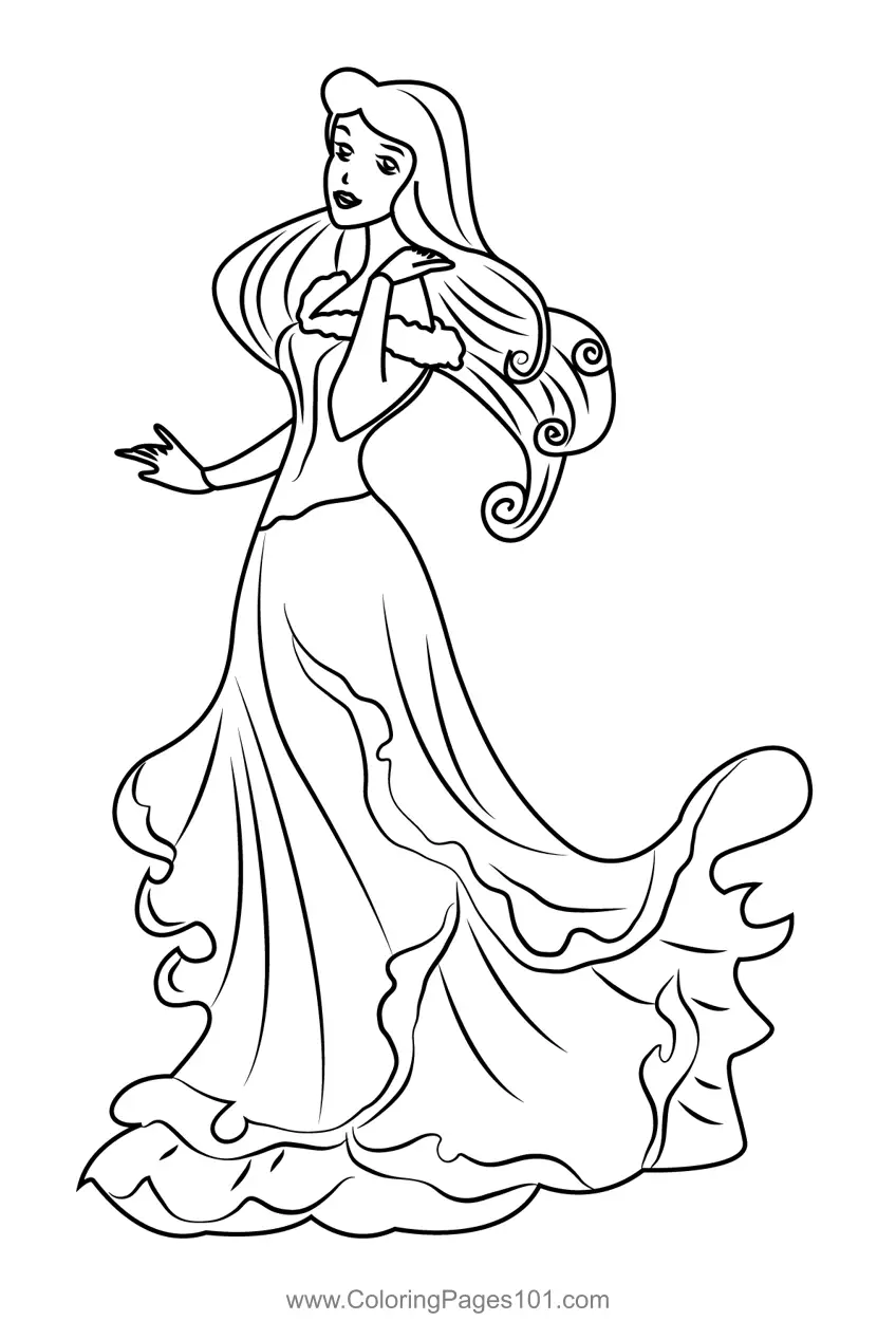 Sleeping Beauty Coloring Pages 7