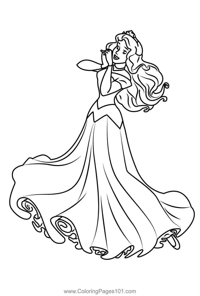 Sleeping Beauty Coloring Pages 8