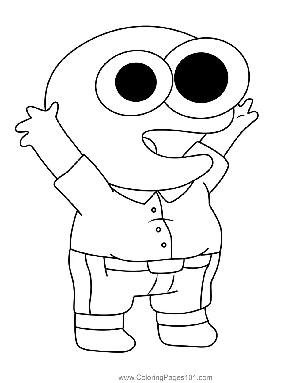 Smiling Friends Coloring Pages 1