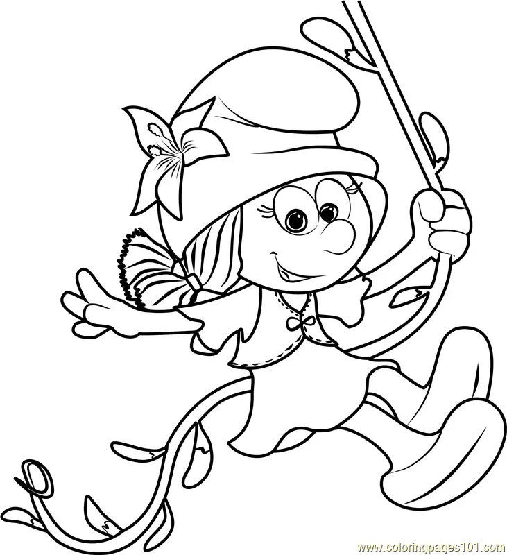 Smurfs The Lost Village Coloring Pages 4