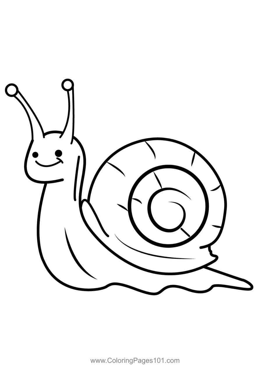 Snail Coloring Pages 10