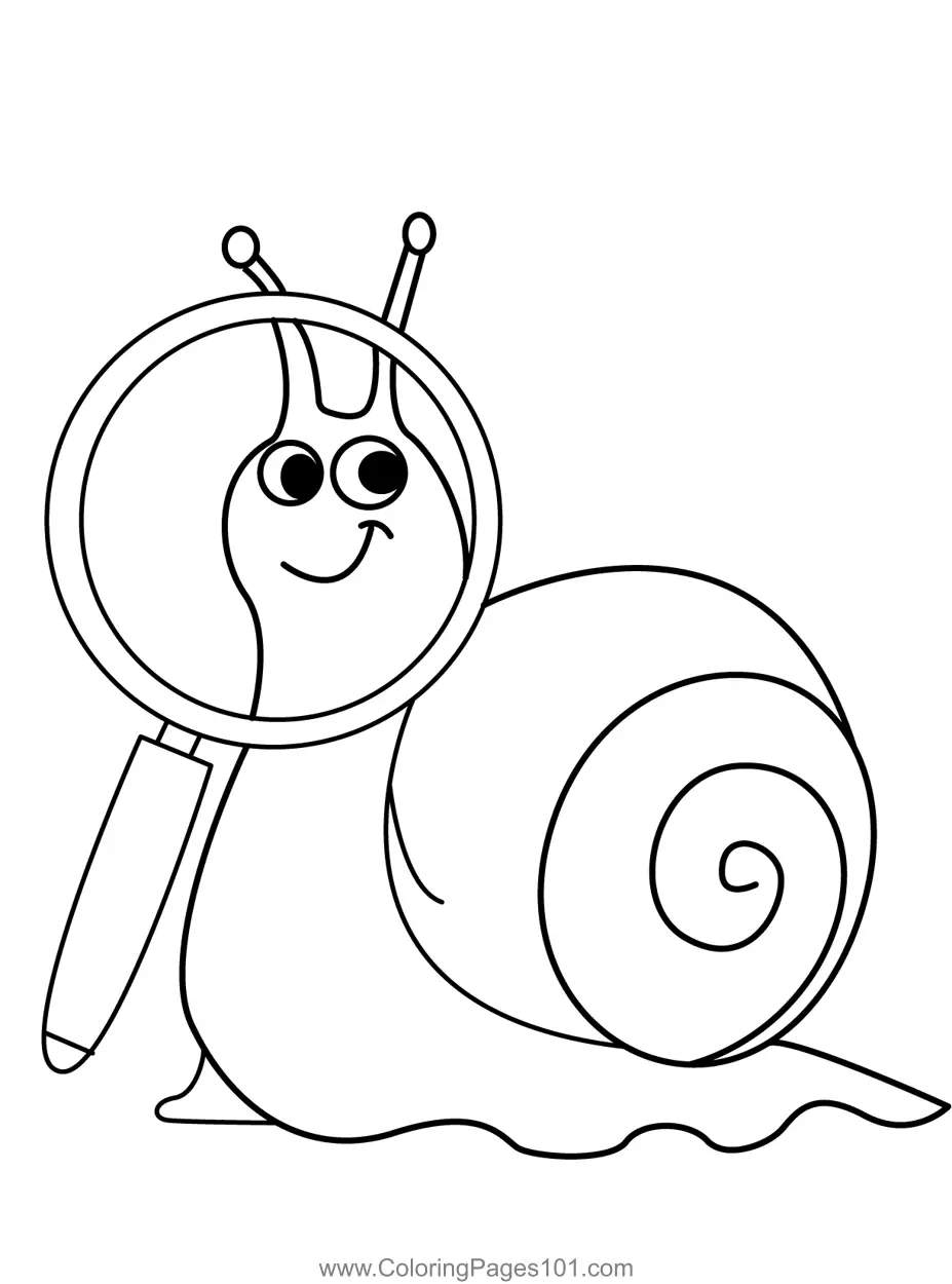 Snail Coloring Pages 2