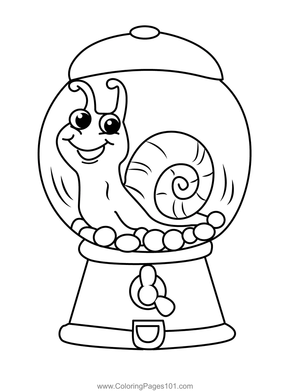 Snail Coloring Pages 5